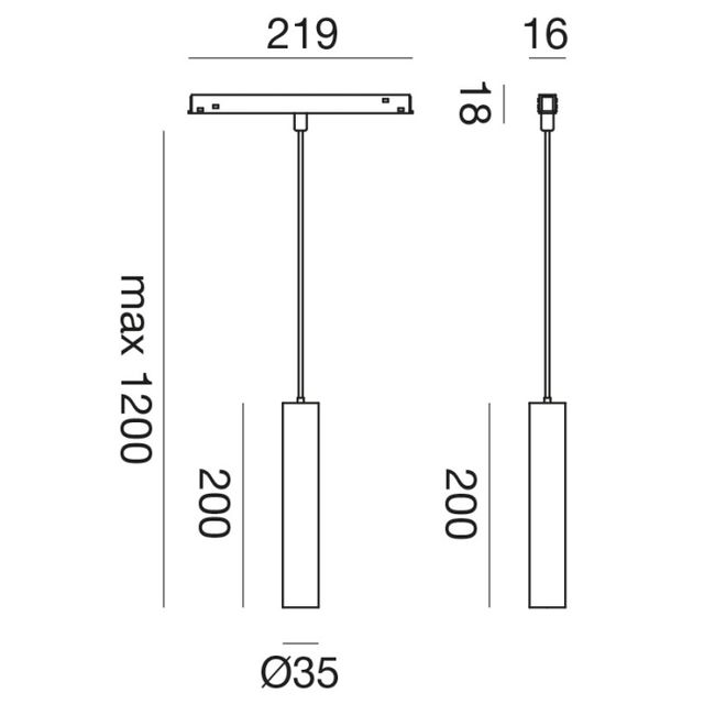 lampadario-led-10w-48v-3000k-gealuce-ip20-nero-opaco