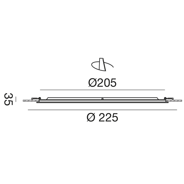 faretto-maia-18w-luce-naturale-4000k-gealed-tondo-grande-incasso