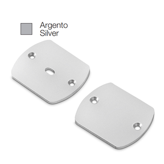 Accessorio tappo BAKU grande per profilo LED GEALED argento 2pz