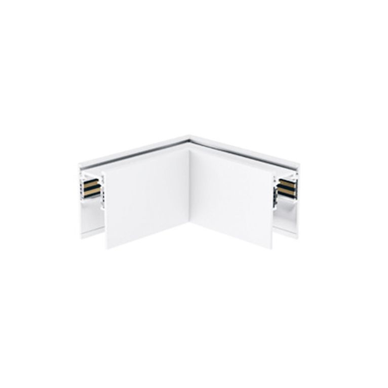 giunzione a l parete/parete per binario 48v da superficie. bianco gealuce