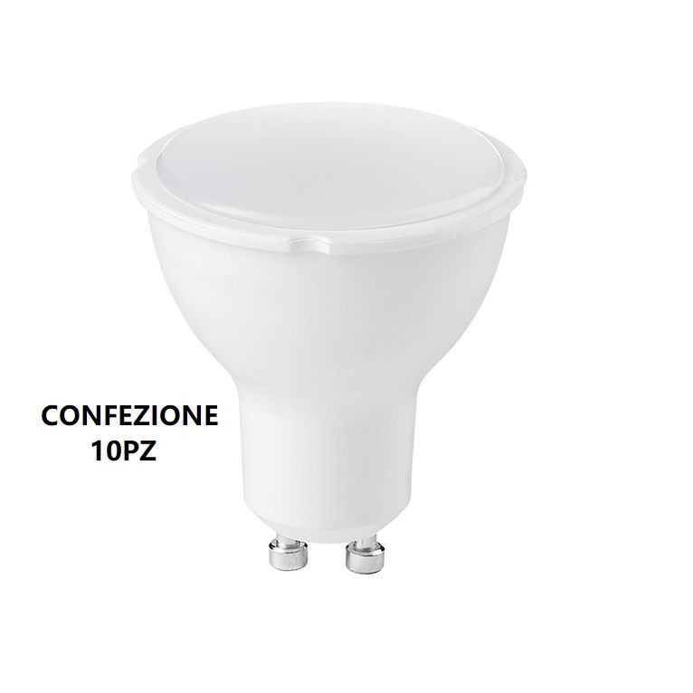 lampadina led gla242n gu10 5w luce naturale 4000k gealed box 10 pezzi