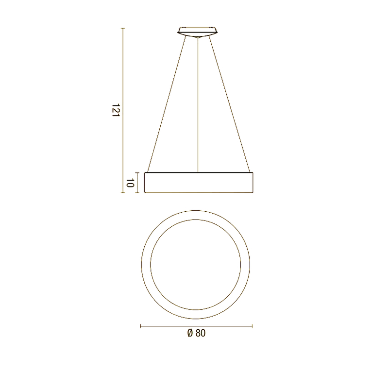 lampadario band diodi 90w luce calda 3200k affralux bianco grande