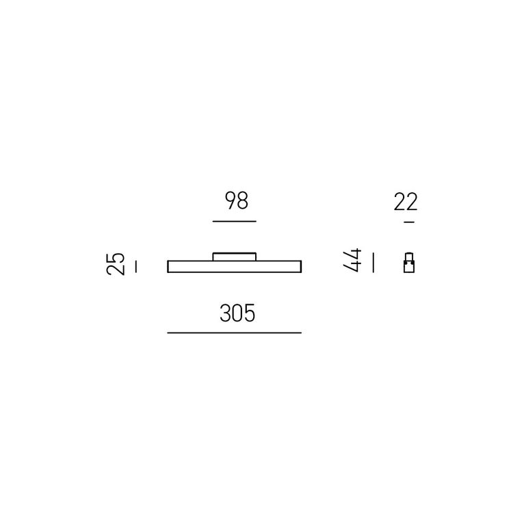 modulo led da binario gorizia 7.2w luce calda 3000k gealuce nero piccolo