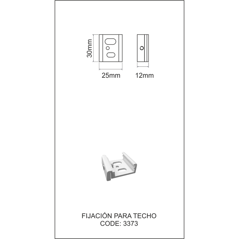 accessorio installazione a soffitto beneito faure 3373 bianco