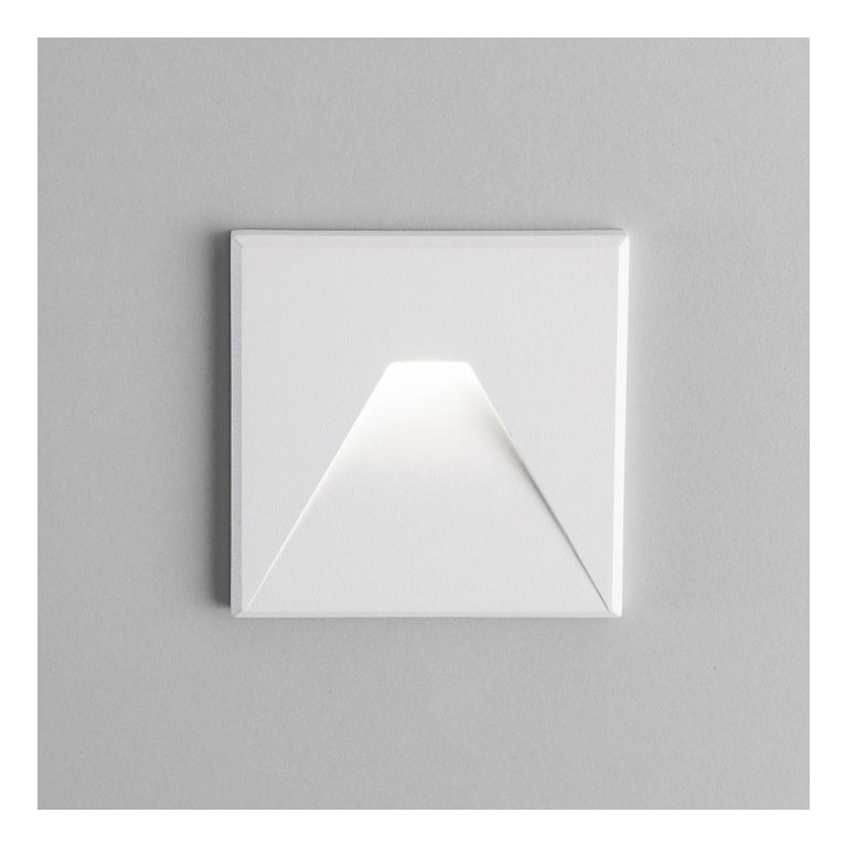 segnapasso ad incasso led 3w cct gealuce quadrato bianco ip20 