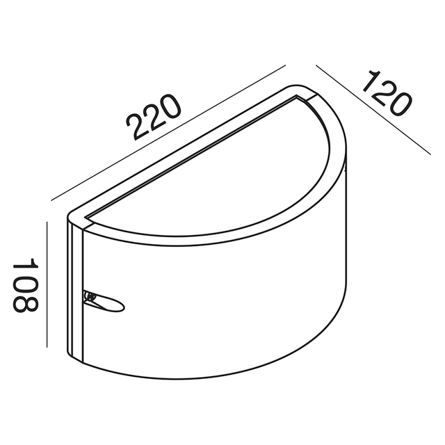 applique-lan-e27-gealed-antracite-ip54
