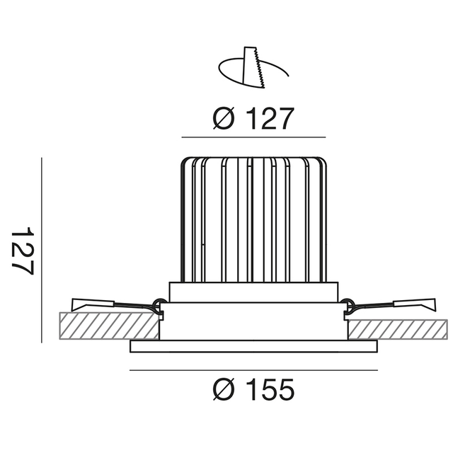 faretto-da-incasso-aran-25w-luce-calda-3000k-gealed-grande-orientabile