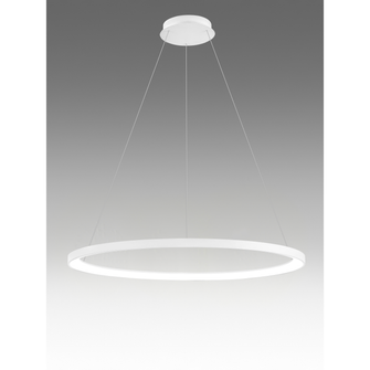 Lampadario KRIZIA 60W luce calda 3000K GEALUCE grande bianco