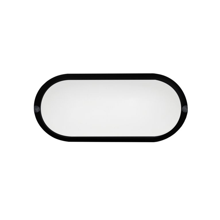 applique led da esterno 12w, luce naturale 4000k beneito faure, nero 4829