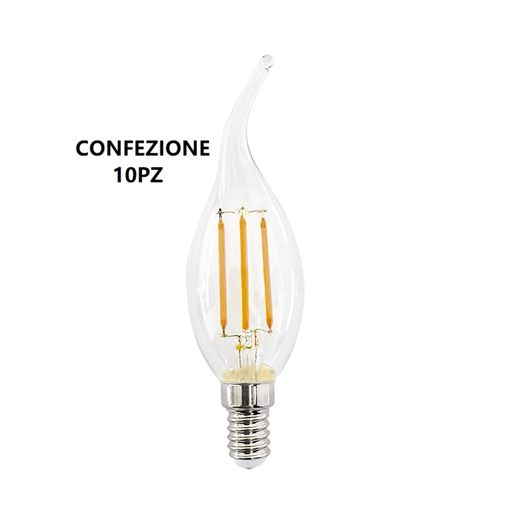 lampadina led gla280c e27 6w luce calda 2700k gealed box 10 pezzi