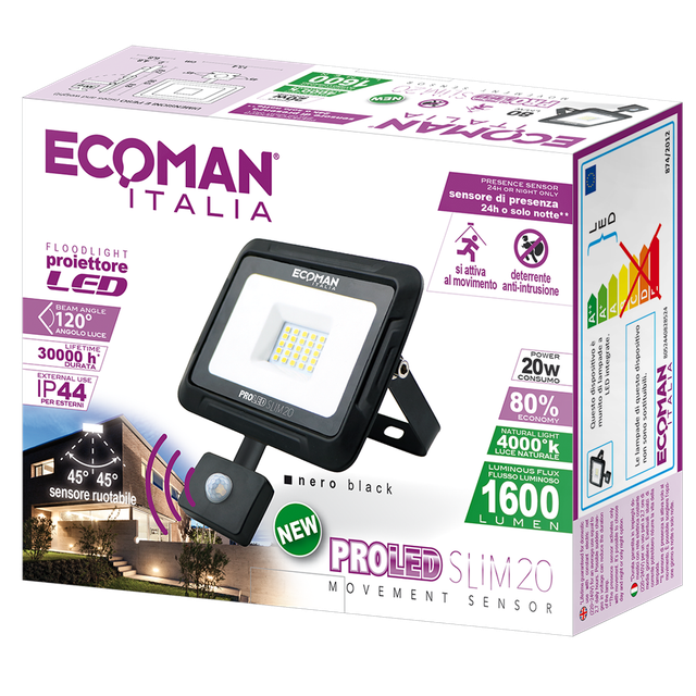 proiettore-led-proled-20w-luce-naturale-4000k-ecoman-nero-ip44-slim-sensor