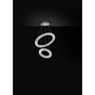 Lampadario NORA3 34W luce naturale 4000K AFFRALUX medio 2 anelli