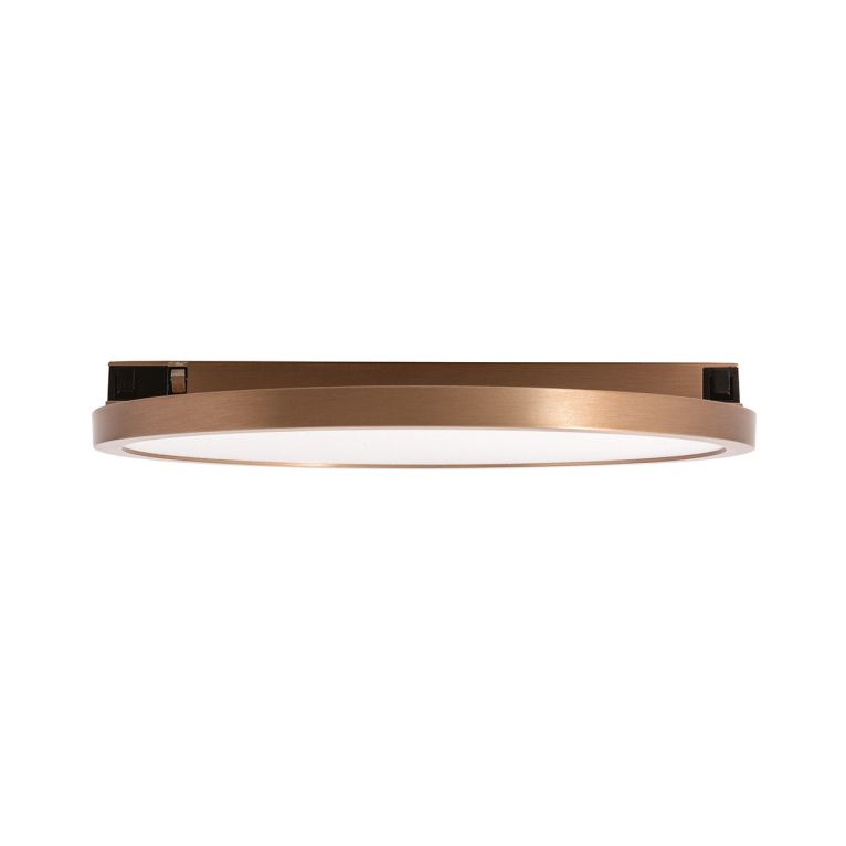 plafoniera led 15w 48v. 3000k ip20 gealuce disco colore champagne