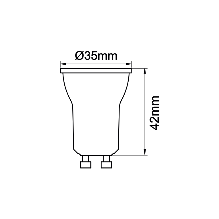 lampadina led tutto gu10 4w luce naturale 840 beneito faure