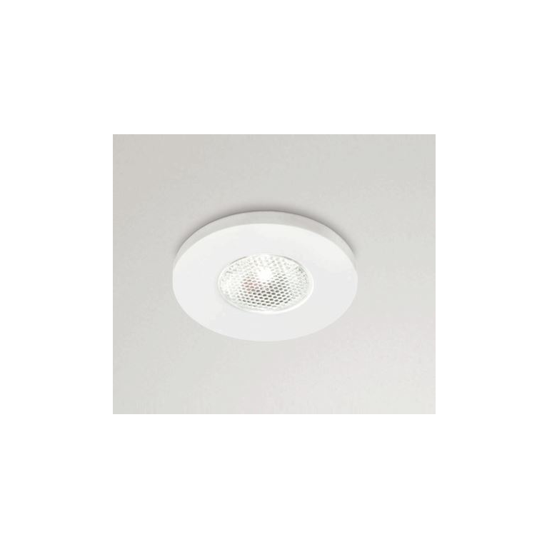 faretto glam 3w luce naturale 4000k gealed tondo ad incasso bianco