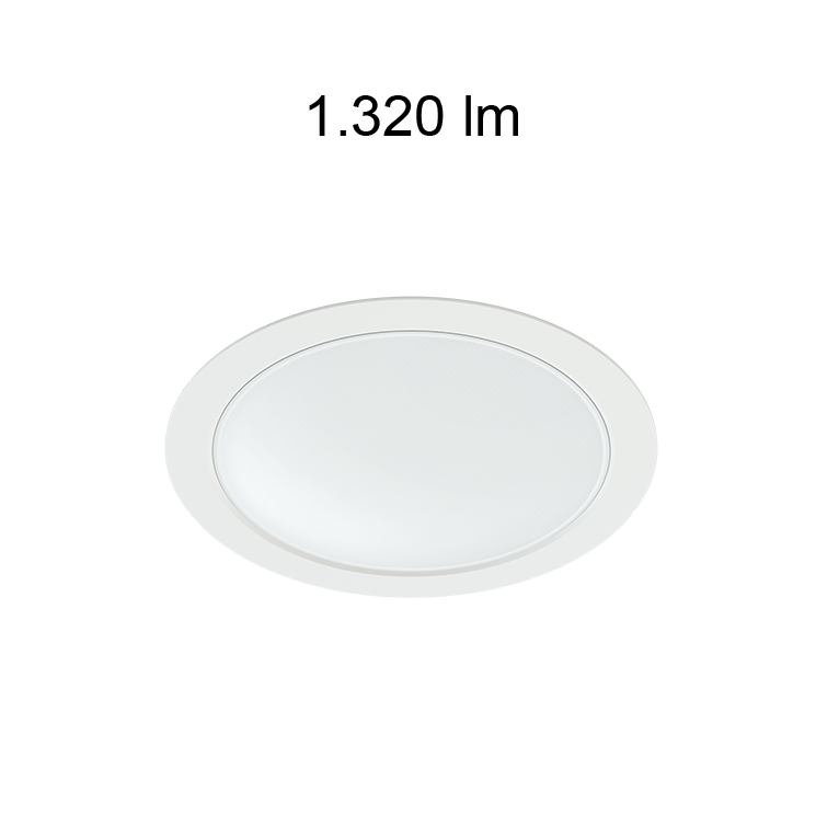 downlight noi 14w luce calda 3000k beneito faure bianco ip40 ik03