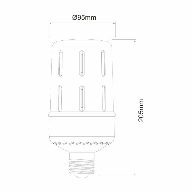 lampadina led aria e40 30w luce fredda 850 beneito faure