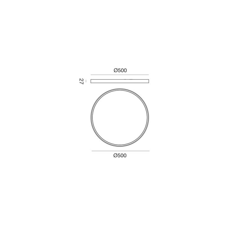 plafoniera 40w cct modello rotondo bianco ip20 gealuce 