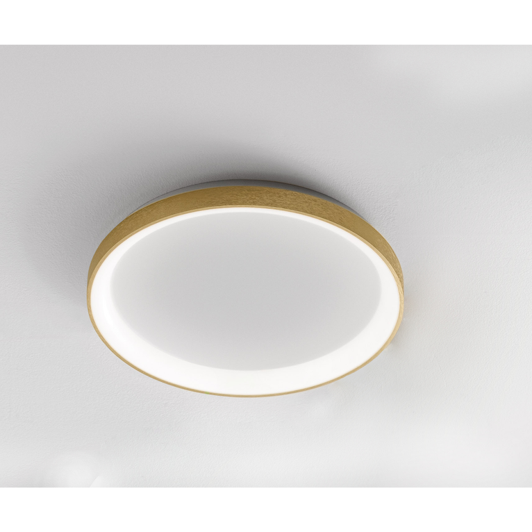 plafoniera krizia 38w luce calda 3000k gealuce medio oro