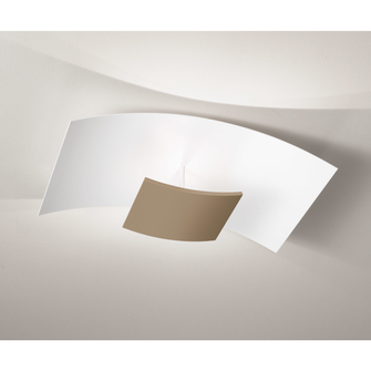 Plafoniera ARIA 40W luce calda 3000K GEALUCE grande tortora