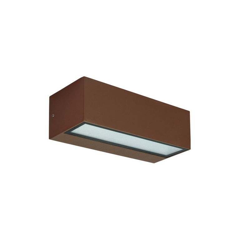 applique led 2x6w cct gealuce rettangolare marrone ip65