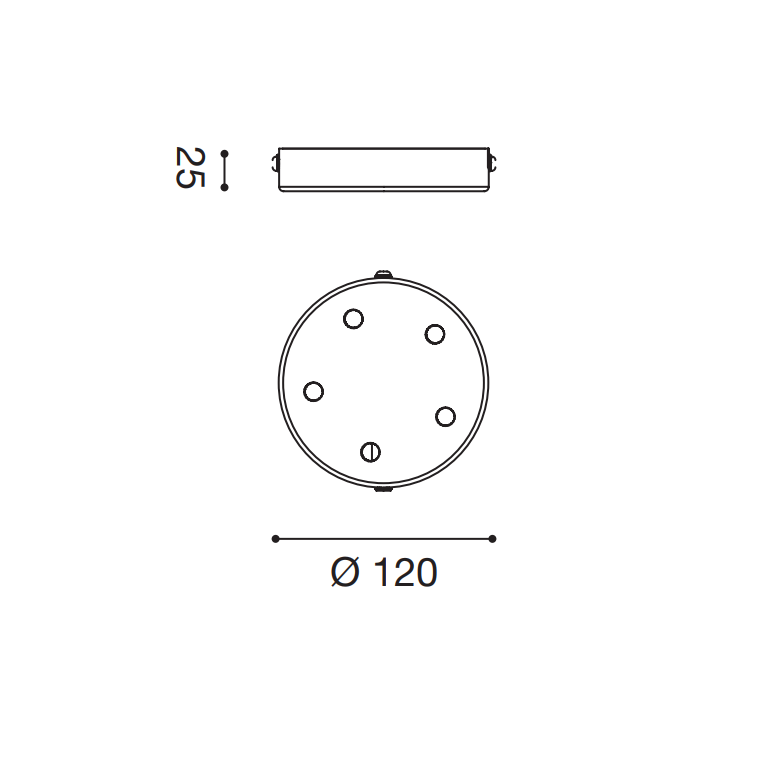 rosone gsob55 5 fori gealuce grigio