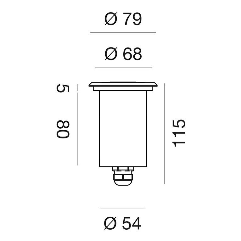 faretto eostre-r 9w luce naturale 4000k gealed ip65 24vdc
