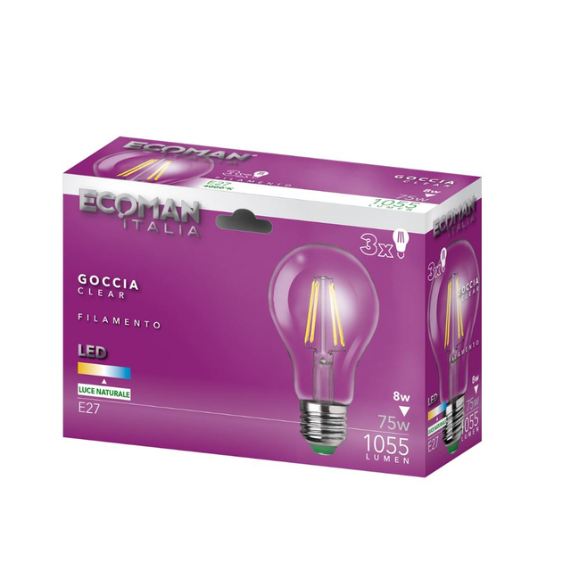 lampadina-led-sfera-e27-8w-luce-naturale-4000k-ecoman-vetro-trasparente-confezione-3-pezzi