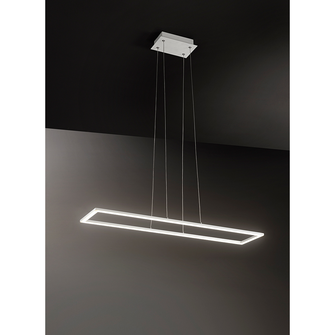 Lampadario QUATTRO 80W luce calda 3000K AFFRALUX rettangolare grande