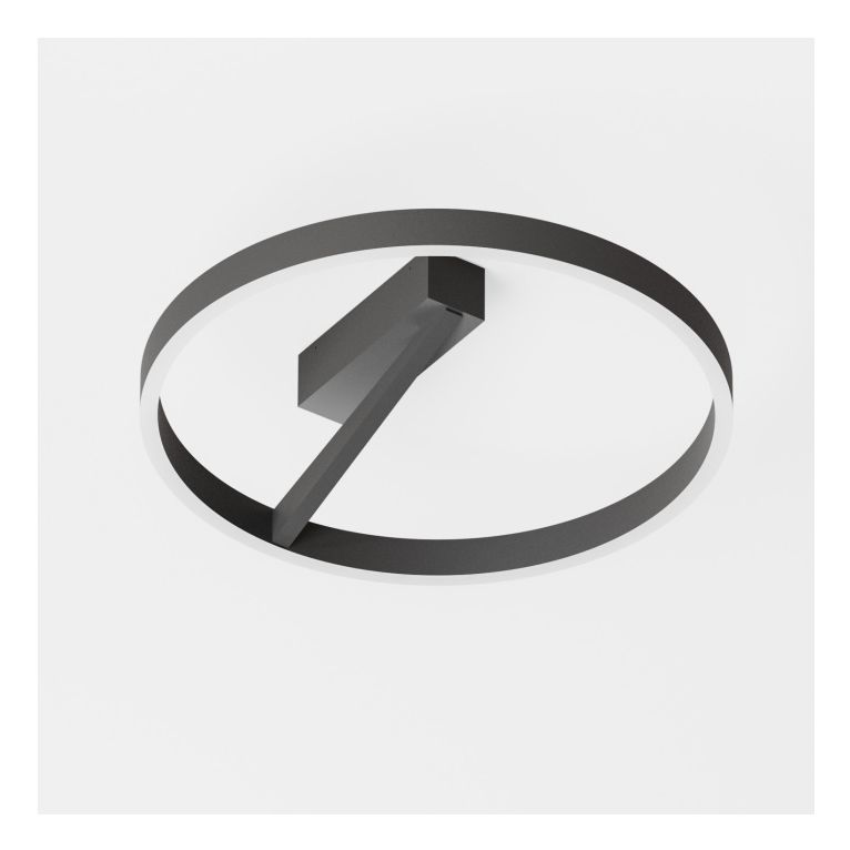 plafoniera led 60w 3000k nero ip20 gealuce criseide p/g