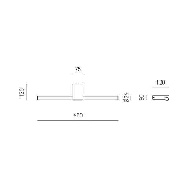 applique-led-18w-3000k-gealuce-ip44-nero-gap56