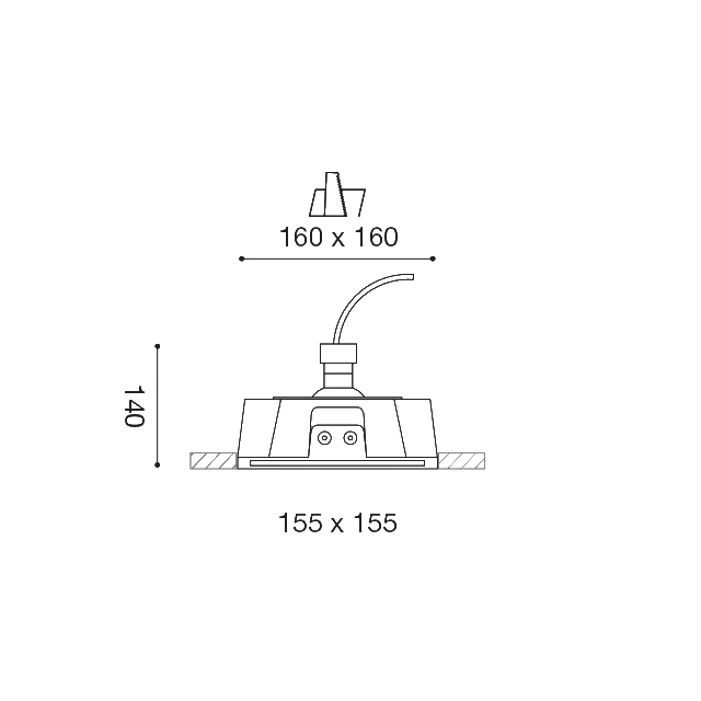 faretto-dya-gu10-gealed-quadrato-ad-incasso