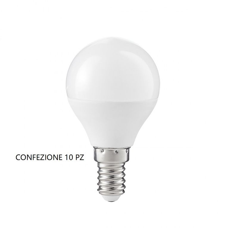 lampadina led gla239 e14 7w luce fredda 6500k gealed box 10 pezzi