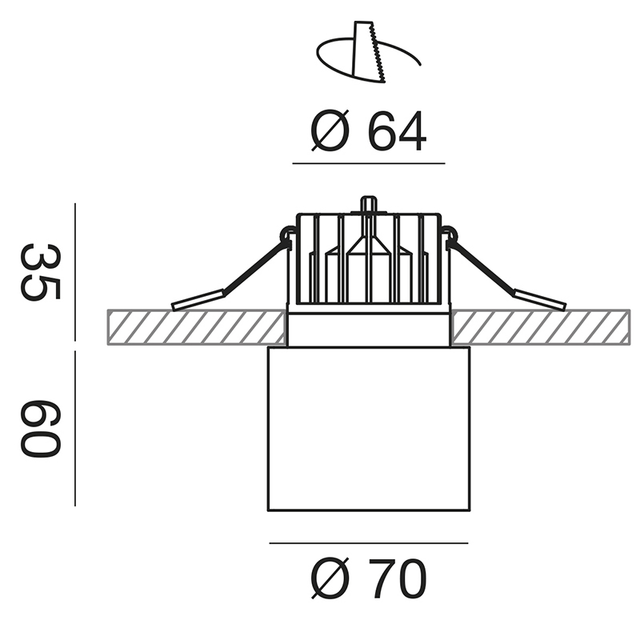 faretto-da-incasso-faye-9w-luce-calda-3000k-gealed-tondo-bianco