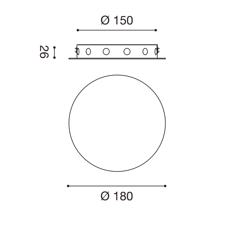 rosone gsob06 12 fori gealuce grigio