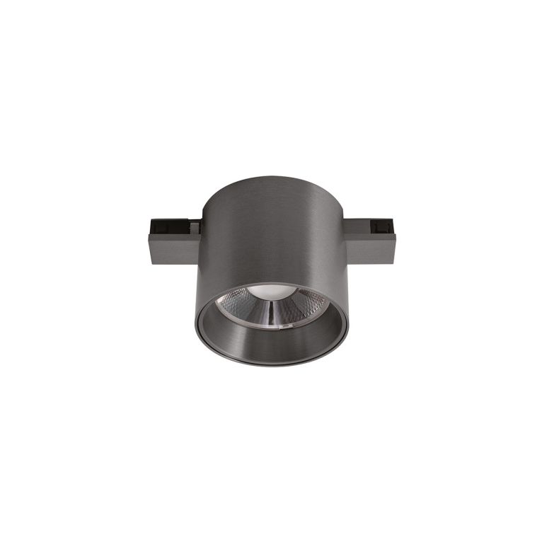 faretto led 8w 48v. 3000k ip20 gealuce cilindro colore nickel scuro