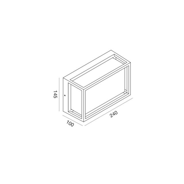 applique-led-12w-cct-gealuce-rettangolare-marrone-ip65