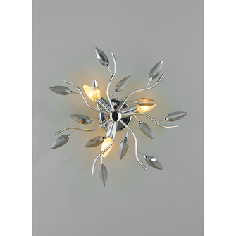 Plafoniera CRYSTALLIVS 3 x E14 AFFRALUX cromo/fumè piccolo