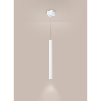 Lampadario TUBI DIODI 3W luce calda 3000K AFFRALUX grande quadrato bianco