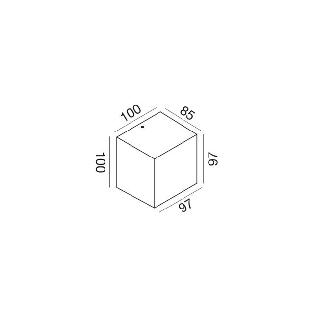 applique-led-10w-cct-gealuce-quadrato-marrone-ip65