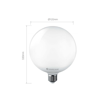 Lampadina LED GLOBO E27 15W luce naturale 840 Beneito Faure