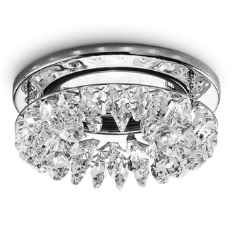 Faretto CYGNUS GU10 GEALED cromo ad incasso con pendenti