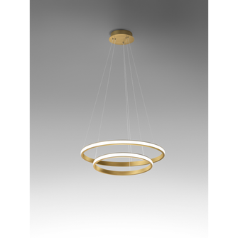 Lampadario IOLE 40W luce calda 3000K GEALUCE doppio oro