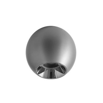 Plafoniera LED 10W 3000K GEALUCE ovale argento IP20 GPL392