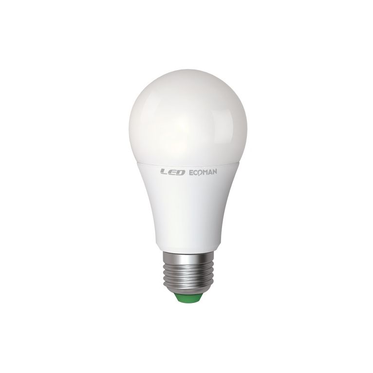 lampadina led goccia e27 12w luce calda 3000k ecoman dimmerabile vetro giacchio