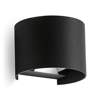 Applique HENK-R 2x5W luce naturale 4000K GEALED nero IP54