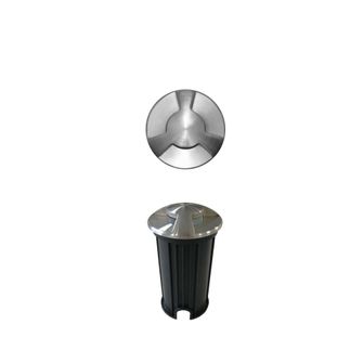 Faretto da esterno NIX 2W luce calda 830 Beneito Faure inox IP67 IK09