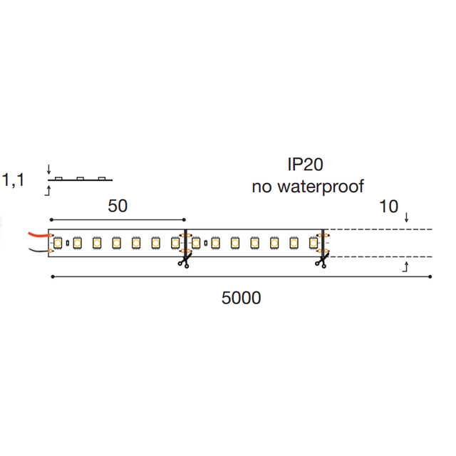 striscia-led-smd2835-19-dot-2w-slash-m-3000k-24v-5mt-gealed-gst140c
