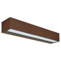 applique led 2x18w cct gealuce rettangolare marrone grande ip65
