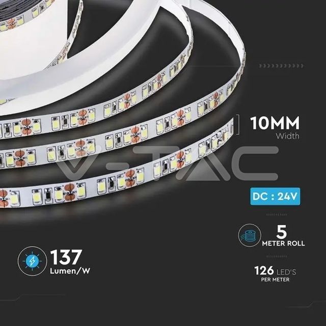 striscia-led-smd2835-8w-slash-m-luce-calda-24v-5mt-v-tac-sku212593
